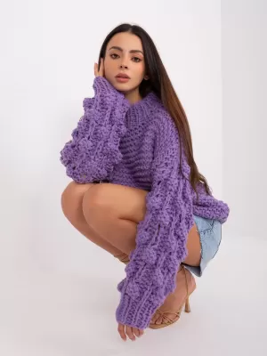 Dámský svetr WOOL FASHION ITALIA AT-SW-2382.97P VIOLET