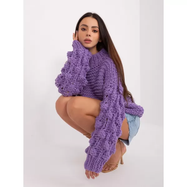  Dámský svetr WOOL FASHION ITALIA AT-SW-2382.97P VIOLET 