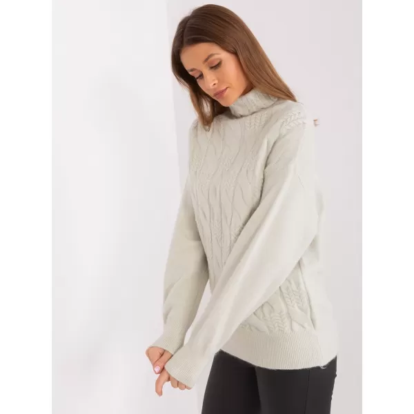  Dámský svetr WOOL FASHION ITALIA AT-SW-23401.97P PISTACHIO 