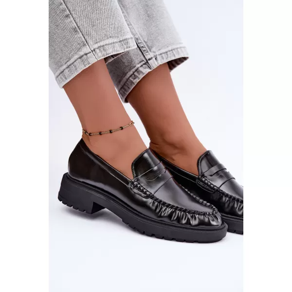  Dámské mokasíny BOTO D-243 BLACK 