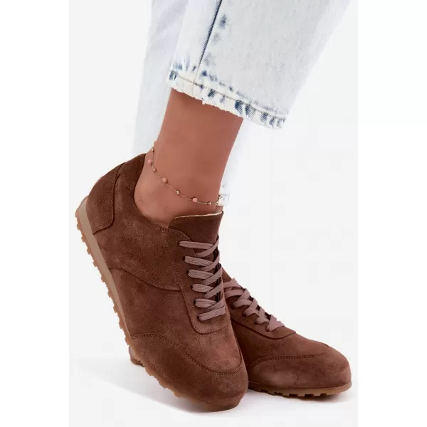  Dámské tenisky ZAZOO N1422 BROWN 