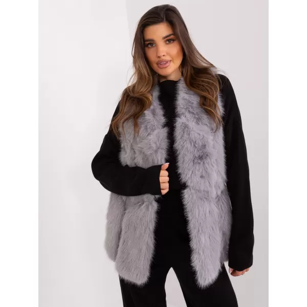  Dámská vesta WOOL FASHION ITALIA AT-KZ-2375.00P GRAY 