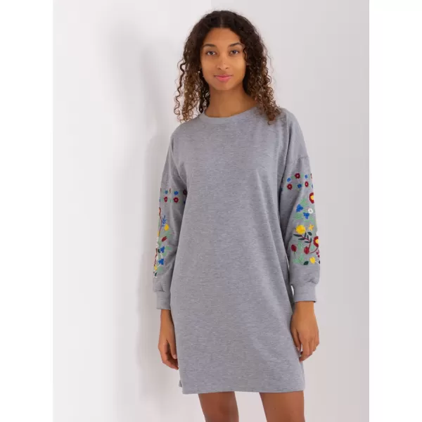  Dámské šaty RUE PARIS RV-SK-8979.94P GRAY 