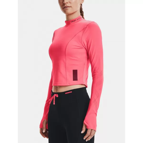  Dámské triko UNDER ARMOUR UA RUN ANYWHERE LASER LS 1365641-819 RŮŽOVÁ 