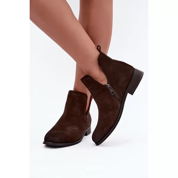  Dámské kotníkové boty VINCEZA 133142 LEATHER 