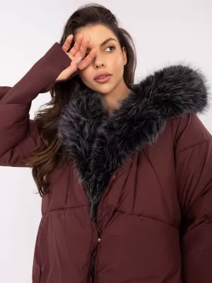 Dámská bunda FACTORY PRICE MBM-KR-26106.35 BURGUNDY