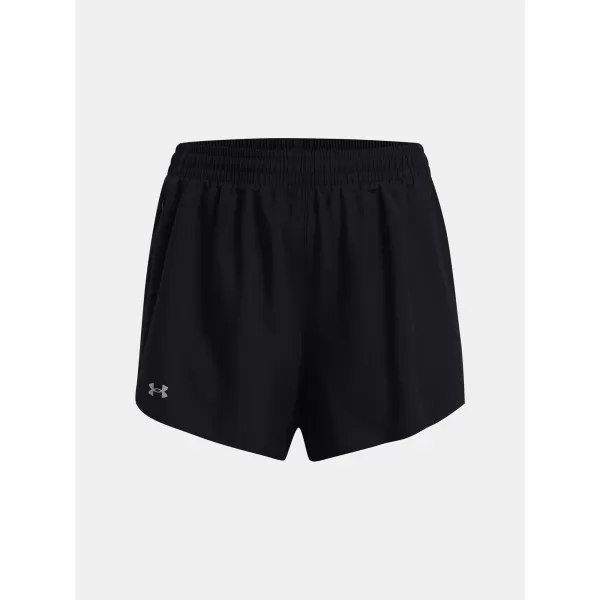  Dámské kraťasy UNDER ARMOUR UA FLY BY 3'' SHORTS 1382853-001 ČERNÁ 