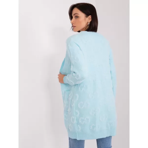  Dámský kardigan WOOL FASHION ITALIA AT-SW-234502.38X LIGHT BLUE 