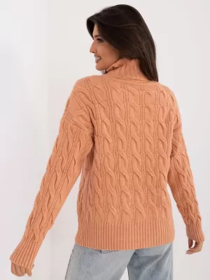 Dámský svetr WOOL FASHION ITALIA AT-SW-23445.00 BRIGHT ORANGE