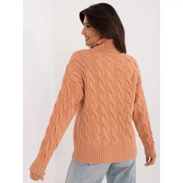  Dámský svetr WOOL FASHION ITALIA AT-SW-23445.00 BRIGHT ORANGE 