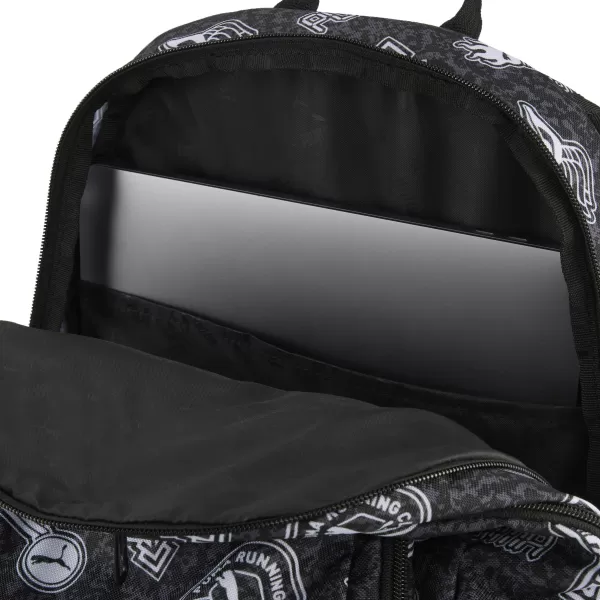  Batoh PUMA ACADEMY AOP BACKPACK 09115025 PUMA BLACK/RUNNING ICONS AOP 
