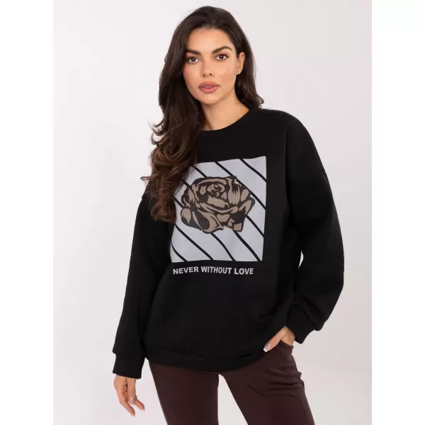  Dámská mikina ITALY MODA MI-BL-4216.15 NOIRE 
