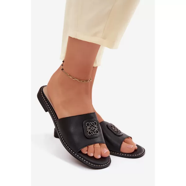  Dámské pantofle S.BARSKI KV61-6019 BLACK 