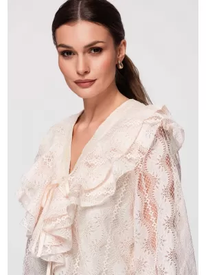 Dámská blůza LARICA OW-TS-E0027 BEIGE