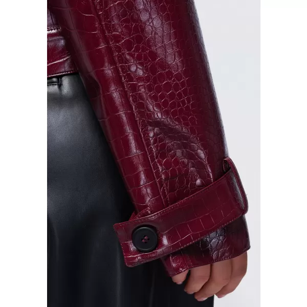  Dámská bunda OMBRE OW-JAFL-0145 BURGUNDY 