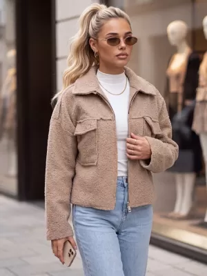 Dámská bunda DSTREET1 KARAMELOVÁ