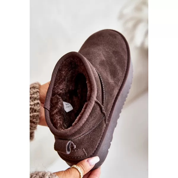 Dámské sněhule BOTO NN604 BROWN 