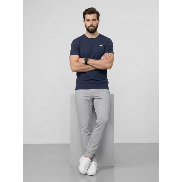  Pánské triko 4F 4FWAW25TTSHM2373 DENIM 
