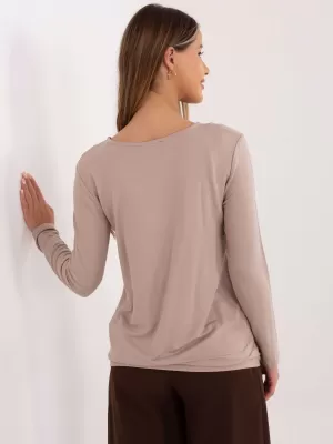 Dámská halenka RELEVANCE RV-BZ-A-160.19P DARK BEIGE