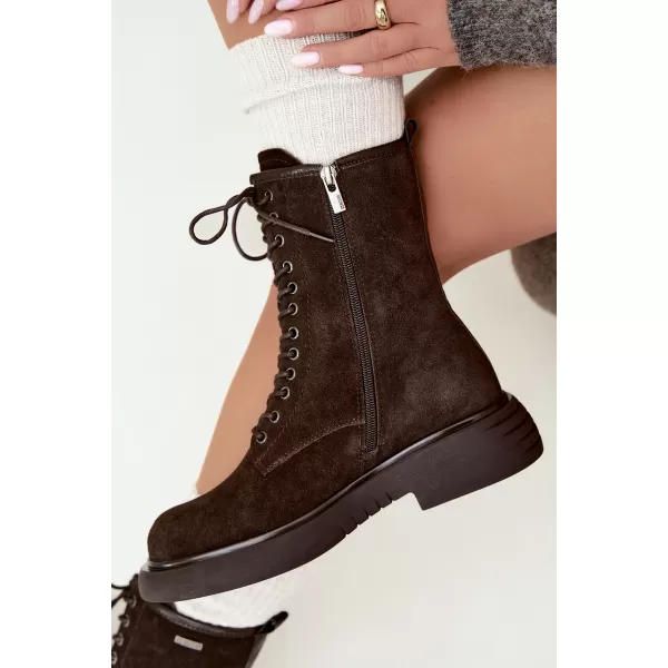 Dámské boty BIG STAR SHOES UU274612 BROWN/BEIGE 