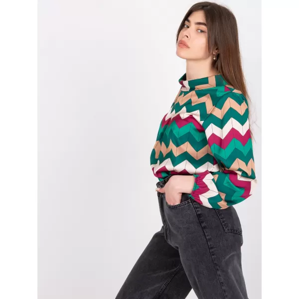  Dámská halenka ITALY MODA DHJ-BZ-12311.49P DARK GREEN 