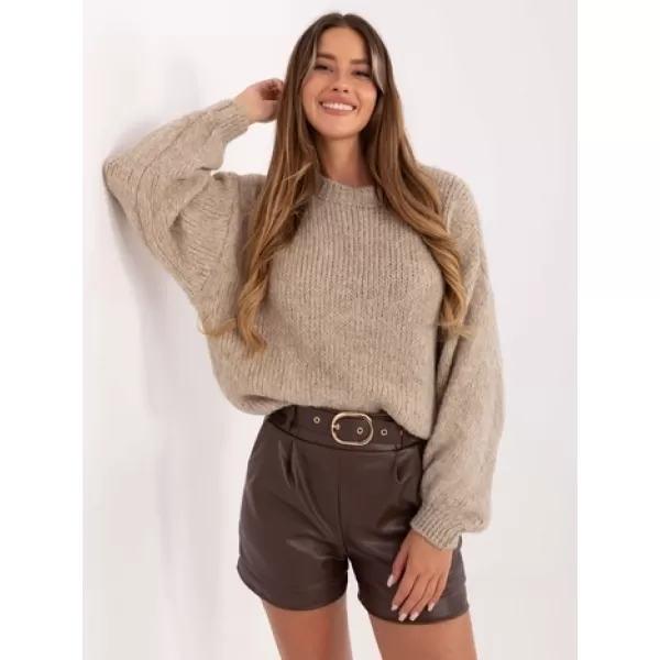  Dámský svetr ITALY MODA MI-SW-1909.21 BEIGE 