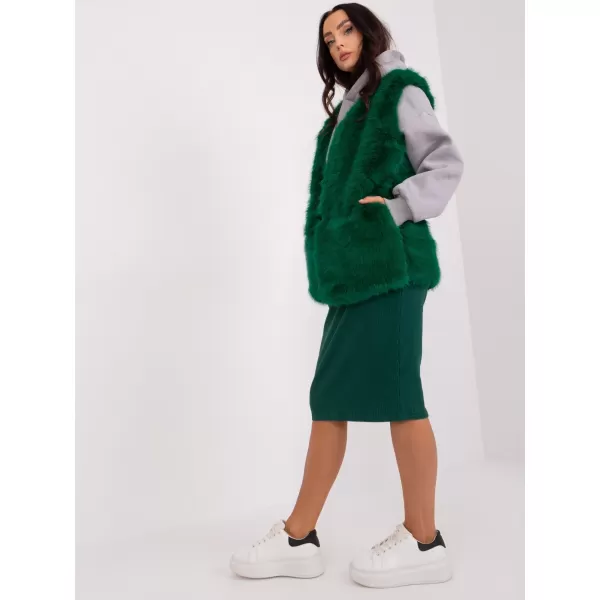  Dámská vesta WOOL FASHION ITALIA AT-KZ-2368.00P DARK GREEN 