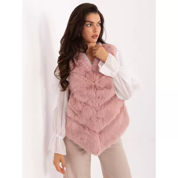  Dámská vesta WOOL FASHION ITALIA AT-KZ-2349.00P DARK PINK 