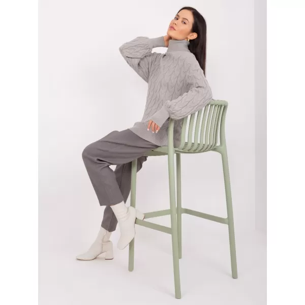  Dámský svetr WOOL FASHION ITALIA AT-SW-2348.88 GRAY 