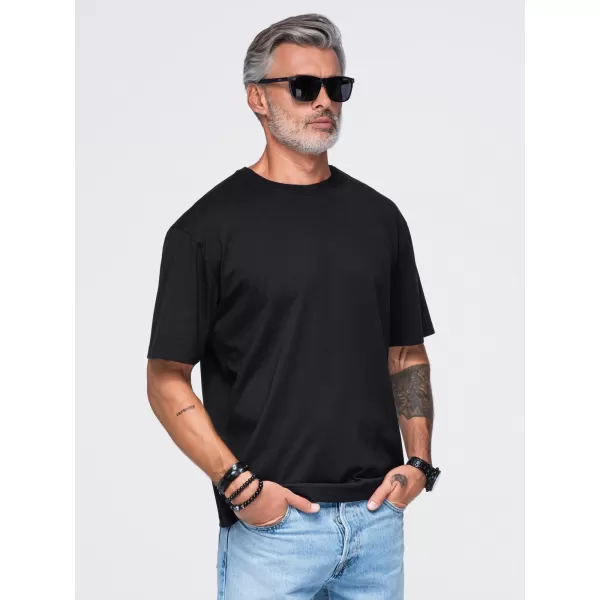  Pánské tričko OMBRE OM-TSPT-0283 BLACK 