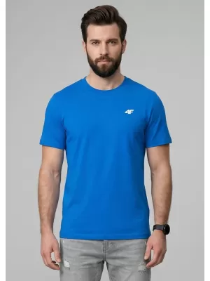 Pánské triko 4F 4FWMM00TTSHM3341 BLUE