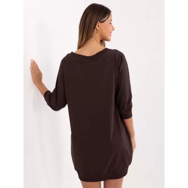  Dámské šaty BASIC FEEL GOOD RV-SK-7203.35P DARK BROWN 