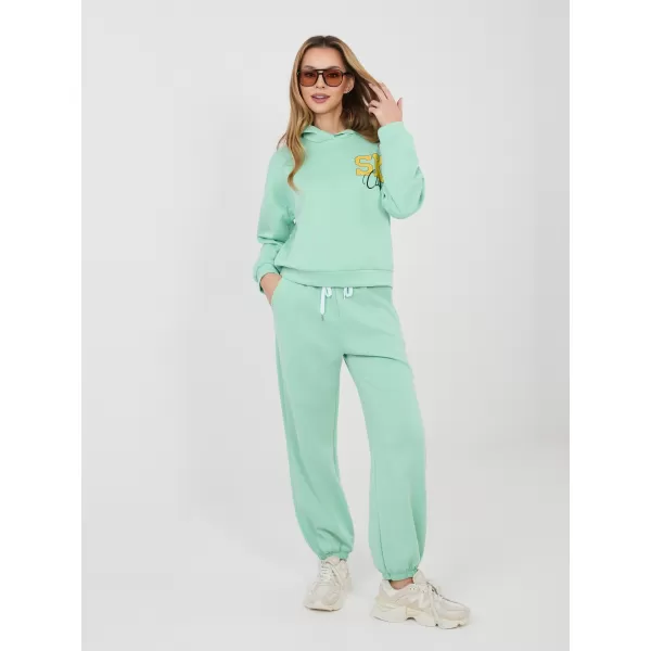  Dámská tepláková souprava RUE PARIS IT-KMPL-22181.30 BRIGHT GREEN 