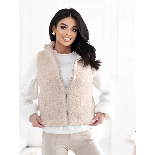  Dámská vesta FACTORY PRICE CS-KZ-1403.00P LIGHT BEIGE 
