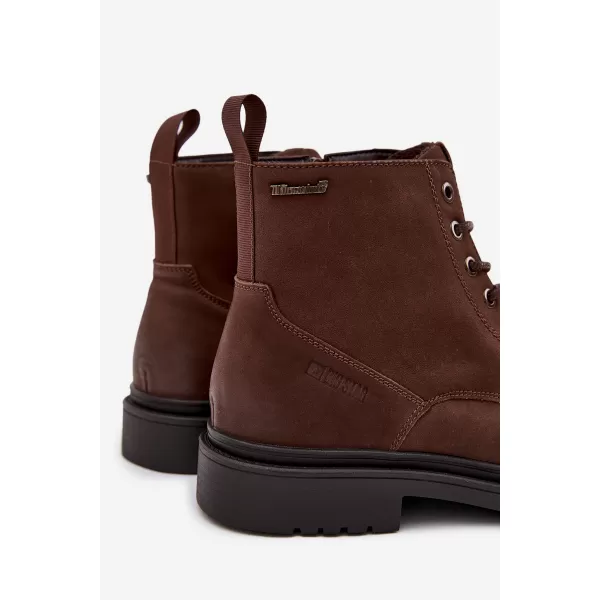  Pánské kotníkové boty BIG STAR SHOES OO174149 BROWN/BEIGE 