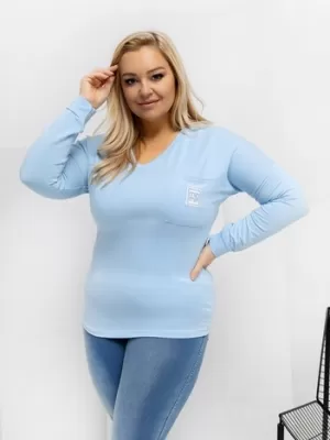 Dámská halenka RELEVANCE RV-BZ-A-161.63 LIGHT BLUE
