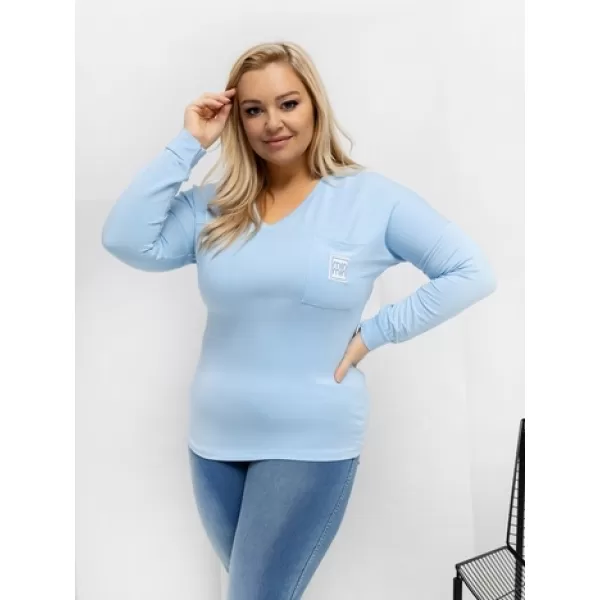  Dámská halenka RELEVANCE RV-BZ-A-161.63 LIGHT BLUE 