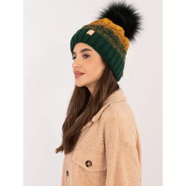  Dámská čepice RUE PARIS JK-CZ-52.17 DARK GREEN 