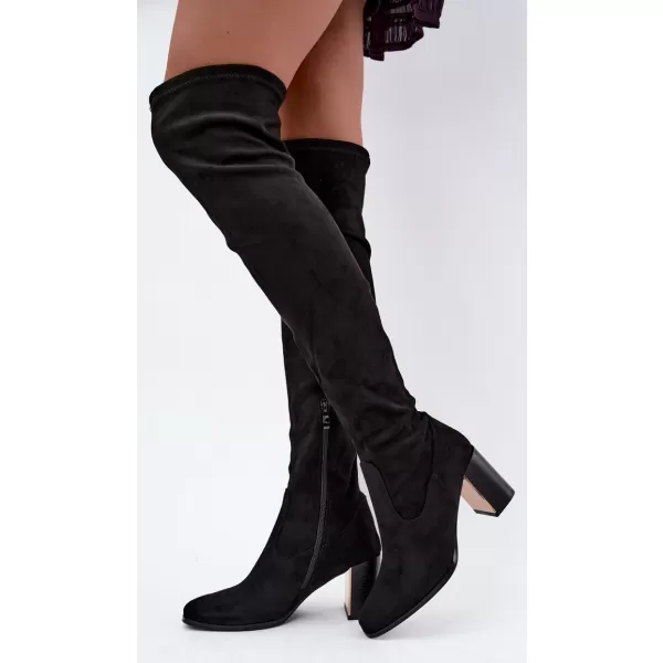  Dámské kozačky BOTO 1623 BLACK SUEDE 