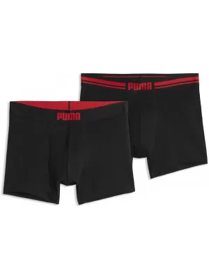 Pánské boxerky PUMA MEN EVERYDAY PLACED LOGO BOXER 2P 93847618 RED COMBO
