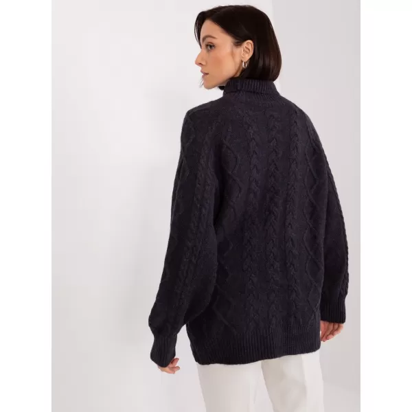  Dámský svetr WOOL FASHION ITALIA AT-SW-2355-2.30X NOIRE 