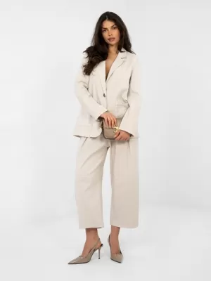 Dámská bunda RUE PARIS IT-MA-FL7703.49 LIGHT BEIGE