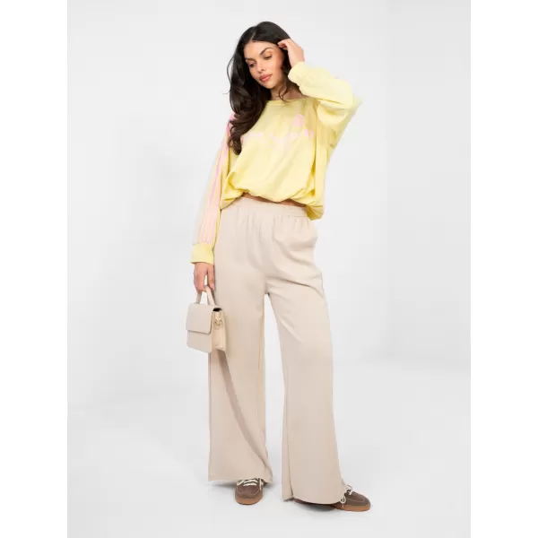  Dámská tepláková souprava RUE PARIS IT-KMPL-22227.85 BEIGE 