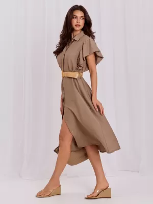 Dámské šaty ITALY MODA MI-SK-82970.86 KHAKI