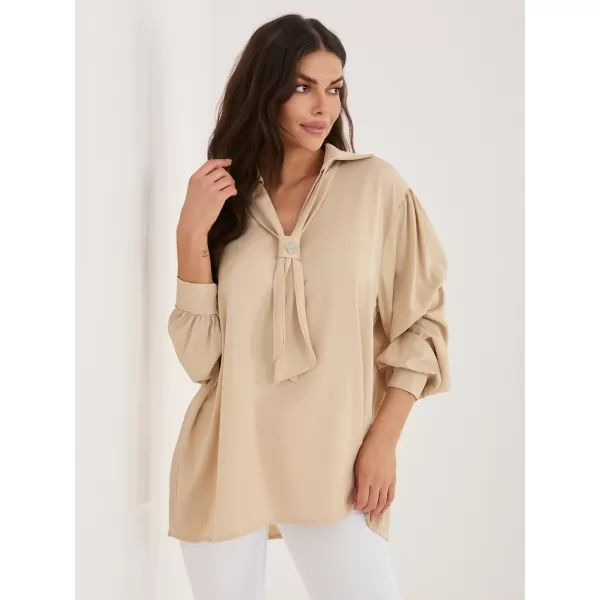  Dámská halenka FACTORY PRICE IT-BZ-28913-1.92 BEIGE 