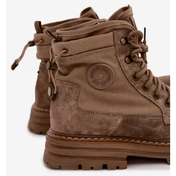  Pánské kotníkové boty BIG STAR SHOES UU174253 BEIGE 