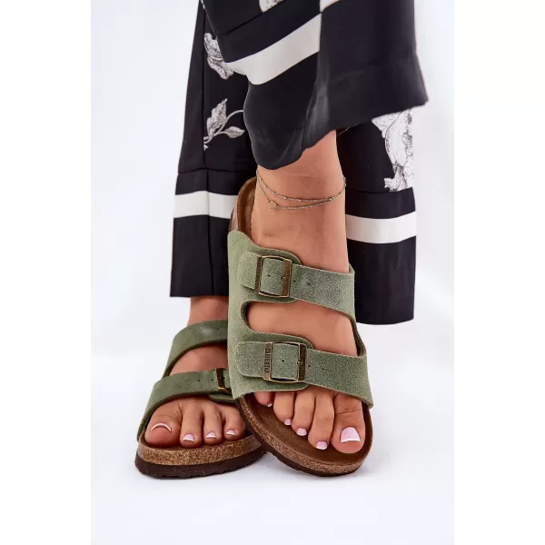  Dámské pantofle BIG STAR SHOES RR274A393 GREEN 