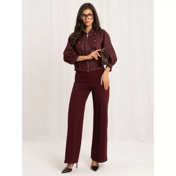  Dámská bunda ITALY MODA MI-KR-3546.65 BURGUNDY 