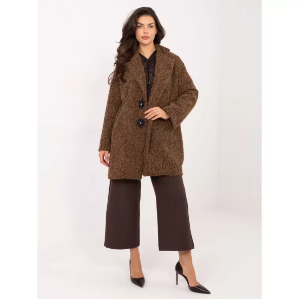  Dámský kabát FACTORY PRICE IT-PL-96965.19 BROWN 