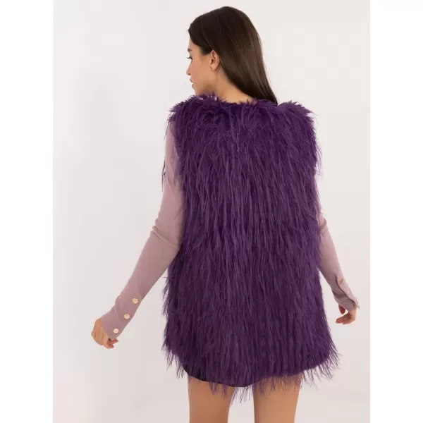  Dámská vesta WOOL FASHION ITALIA AT-KZ-2349-1.50 DARK PURPLE 